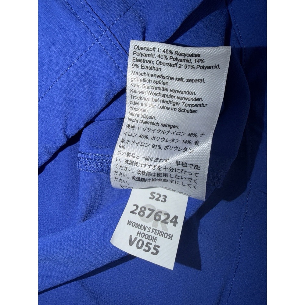 Outdoor Research Women's M Ferrosi Hoodie Jacket Blue Hiking Full Zip 287624 - Picture 6 of 10